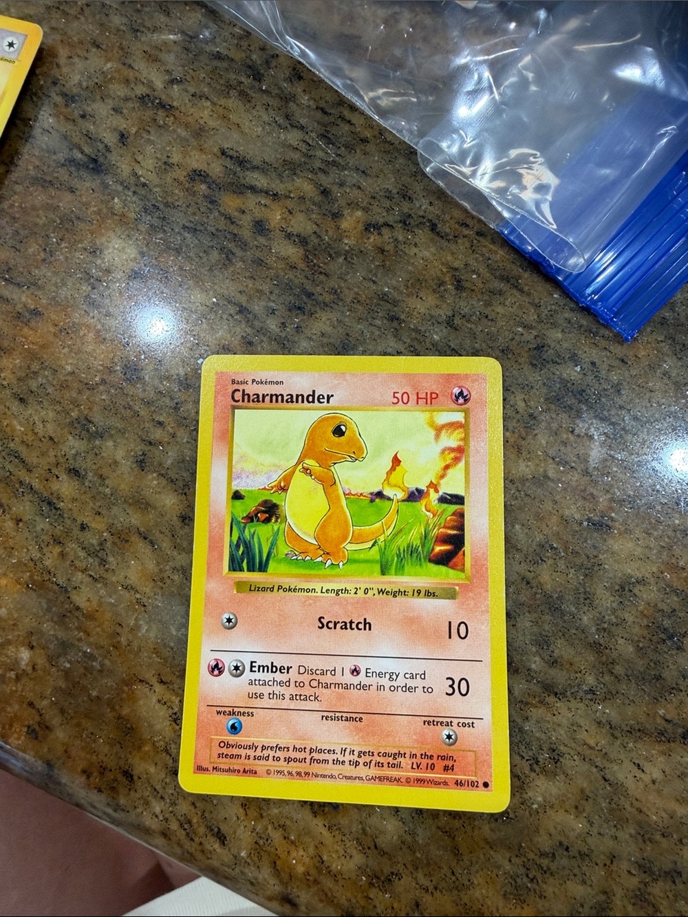 Charmander Card - Yellow